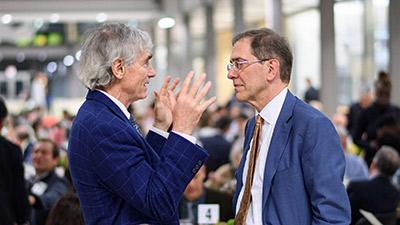 Tom Barron (left), a pioneering conservationist and author engaged in the intersection of environmental studies and the humanities