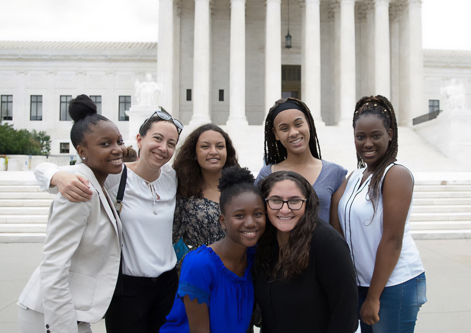 Russakovsky with AI4LL students in Washington, D.C.