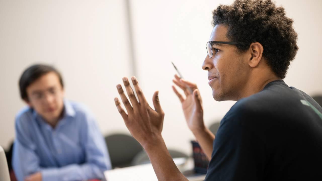 Princeton students in classroom